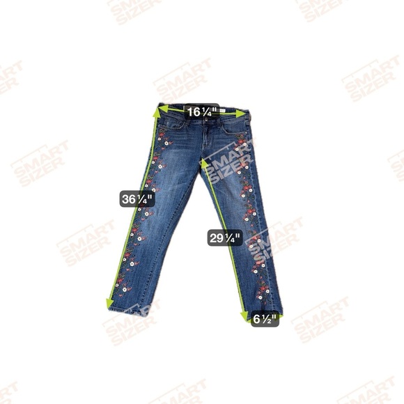 Pilcro And The Letterpress Embroidered Jeans Size 28 - Picture 2 of 10